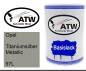 Preview: Opel, Titaniumsilber Metallic, 97L: 500ml Lackdose, von ATW Autoteile West.